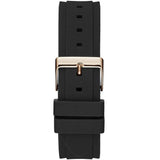 Buy Shop Guess Overdrive Black Dial Black Rubber Strap Watch for Women - W0149L4 USA Online