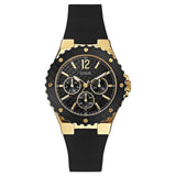Buy Shop Guess Overdrive Black Dial Black Rubber Strap Watch for Women - W0149L4 USA Online