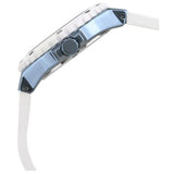 Buy Shop Guess Overdrive Chronograph White Dial White Rubber Strap Watch for Women - W0149L6 USA Online