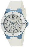 Buy Shop Guess Overdrive Chronograph White Dial White Rubber Strap Watch for Women - W0149L6 USA Online