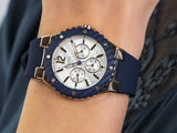 Buy Shop Guess Overdrive White Dial Blue Rubber Strap Watch for Women - W0149L5 USA Online