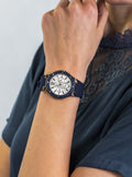 Buy Shop Guess Overdrive White Dial Blue Rubber Strap Watch for Women - W0149L5 USA Online