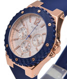 Buy Shop Guess Overdrive White Dial Blue Rubber Strap Watch for Women - W0149L5 USA Online