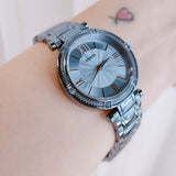 Buy Shop Guess Park Ave Analog Quartz Blue Dial Blue Steel Strap Watch For Women - W0767L4 USA Online