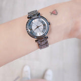 Buy Shop Guess Park Ave Analog Quartz Blue Dial Blue Steel Strap Watch For Women - W0767L4 USA Online