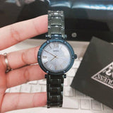 Buy Shop Guess Park Ave Analog Quartz Blue Dial Blue Steel Strap Watch For Women - W0767L4 USA Online