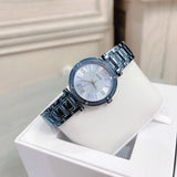 Buy Shop Guess Park Ave Analog Quartz Blue Dial Blue Steel Strap Watch For Women - W0767L4 USA Online