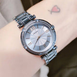 Buy Shop Guess Park Ave Analog Quartz Blue Dial Blue Steel Strap Watch For Women - W0767L4 USA Online