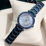 Buy Shop Guess Park Ave Analog Quartz Blue Dial Blue Steel Strap Watch For Women - W0767L4 USA Online
