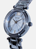 Buy Shop Guess Park Ave Analog Quartz Blue Dial Blue Steel Strap Watch For Women - W0767L4 USA Online