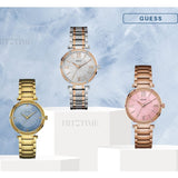 Buy Shop Guess Park Ave Quartz Rose Gold Dial Rose Gold Steel Strap Watch For Women - W0636L2 USA Online