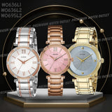 Buy Shop Guess Park Ave Quartz Rose Gold Dial Rose Gold Steel Strap Watch For Women - W0636L2 USA Online
