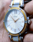 Buy Shop Guess Park Ave Silver Dial Two Tone Steel Strap Watch for Women - W0636L1 USA Online