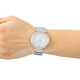 Buy Shop Guess Park Ave Silver Dial Two Tone Steel Strap Watch for Women - W0636L1 USA Online