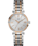 Buy Shop Guess Park Ave Silver Dial Two Tone Steel Strap Watch for Women - W0636L1 USA Online