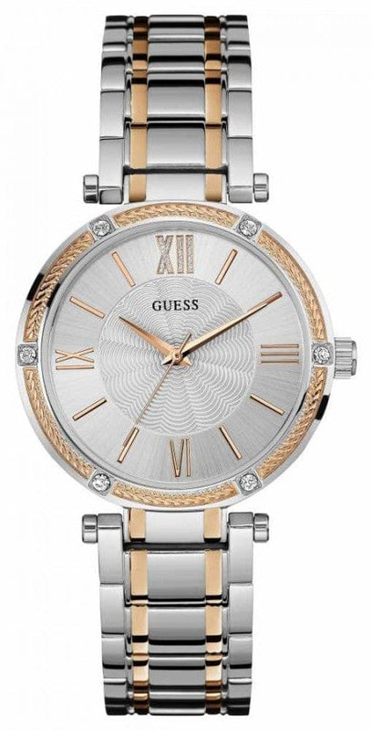 Buy Shop Guess Park Ave Silver Dial Two Tone Steel Strap Watch for Women - W0636L1 USA Online