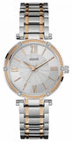 Buy Shop Guess Park Ave Silver Dial Two Tone Steel Strap Watch for Women - W0636L1 USA Online