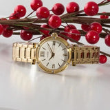 Buy Shop Guess Park Ave South Analog White Dial Gold Steel Strap Watch For Women - W0767L2 USA Online