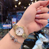 Buy Shop Guess Park Ave South Analog White Dial Gold Steel Strap Watch For Women - W0767L2 USA Online