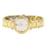 Buy Shop Guess Park Ave South Analog White Dial Gold Steel Strap Watch For Women - W0767L2 USA Online