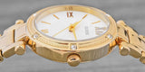 Buy Shop Guess Park Ave South Analog White Dial Gold Steel Strap Watch For Women - W0767L2 USA Online