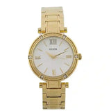 Buy Shop Guess Park Ave South Analog White Dial Gold Steel Strap Watch For Women - W0767L2 USA Online