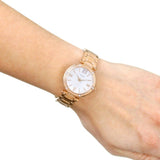 Buy Shop Guess Park Ave White Dial Rose Gold Steel Strap Watch for Women - W0767L3 USA Online