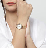 Buy Shop Guess Park Ave White Dial Rose Gold Steel Strap Watch for Women - W0767L3 USA Online