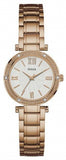 Buy Shop Guess Park Ave White Dial Rose Gold Steel Strap Watch for Women - W0767L3 USA Online