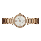 Buy Shop Guess Park Ave White Dial Rose Gold Steel Strap Watch for Women - W0767L3 USA Online