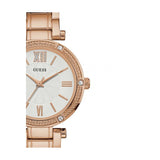 Buy Shop Guess Park Ave White Dial Rose Gold Steel Strap Watch for Women - W0767L3 USA Online