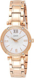 Buy Shop Guess Park Ave White Dial Rose Gold Steel Strap Watch for Women - W0767L3 USA Online