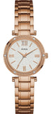Buy Shop Guess Park Ave White Dial Rose Gold Steel Strap Watch for Women - W0767L3 USA Online
