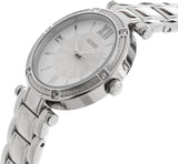 Buy Shop Guess Park Ave White Dial Silver Steel Strap Watch for Women - W0767L1 USA Online