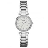 Buy Shop Guess Park Ave White Dial Silver Steel Strap Watch for Women - W0767L1 USA Online
