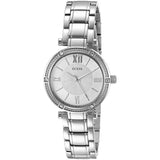 Buy Shop Guess Park Ave White Dial Silver Steel Strap Watch for Women - W0767L1 USA Online