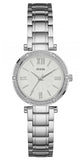 Buy Shop Guess Park Ave White Dial Silver Steel Strap Watch for Women - W0767L1 USA Online