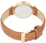 Buy Shop Guess Park Avenue Blue Dial Brown Leather Strap Watch for Women - W0838L2 USA Online