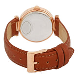 Buy Shop Guess Park Avenue Blue Dial Brown Leather Strap Watch for Women - W0838L2 USA Online