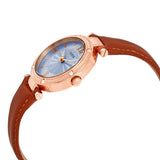 Buy Shop Guess Park Avenue Blue Dial Brown Leather Strap Watch for Women - W0838L2 USA Online