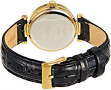 Buy Shop Guess Park Avenue Quartz Gold Dial Black Leather Strap Watch For Women - W0838L1 USA Online