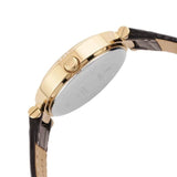 Buy Shop Guess Park Avenue Quartz Gold Dial Black Leather Strap Watch For Women - W0838L1 USA Online