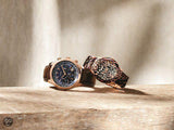 Buy Shop Guess Persuit Chronograph Blue Dial Brown Leather Strap Watch for Men - W0500G1 USA Online