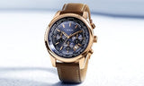 Buy Shop Guess Persuit Chronograph Blue Dial Brown Leather Strap Watch for Men - W0500G1 USA Online