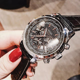 Buy Shop Guess Persuit Multifunction Black Dial Black Leather Strap Watch for Men - W0500G2 USA Online