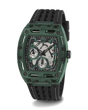 Buy Shop Guess Phoenix Analog Black Dial Black Silicone Strap Watch For Men- GW0499G7 USA Online