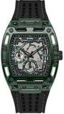 Buy Shop Guess Phoenix Analog Black Dial Black Silicone Strap Watch For Men- GW0499G7 USA Online