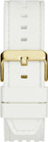 Buy Shop Guess Phoenix Analog Gold Dial White Silicone Strap Watch For Men - GW0499G5 USA Online