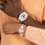 Buy Shop Guess Phoenix Analog White Dial White Silicone Strap Watch for Men - GW0720G1 USA Online