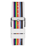 Buy Shop Guess Phoenix Analog White Dial White Silicone Strap Watch for Men - GW0720G1 USA Online